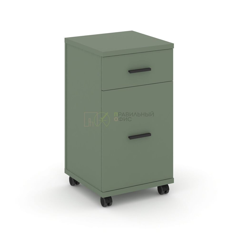 Тумба мобильная 1 ящик + 1 распашной фасад