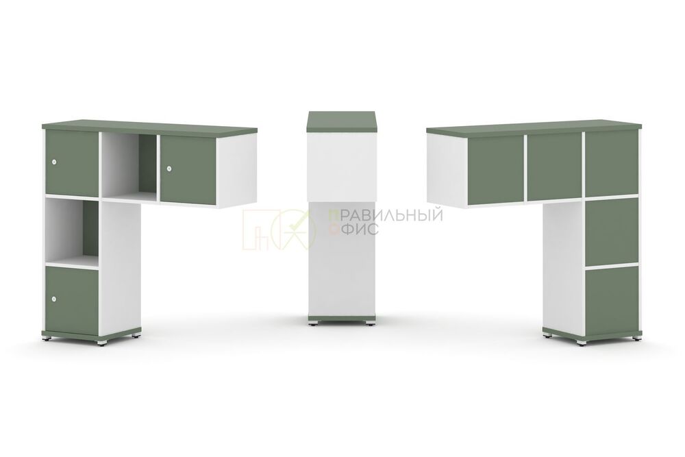 Надставка низкая + (Задняя стенка - 5 шт) + (Распашной фасад - 3 шт)