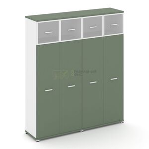 Шкаф две широкие секции, 5 ниш