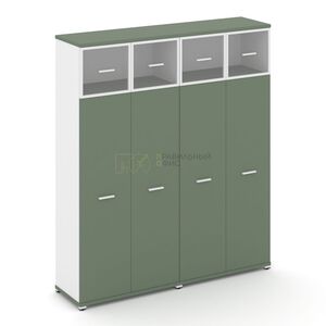 Шкаф две широкие секции, 5 ниш