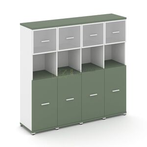 Шкаф четыре узкие секции, 4 ниши