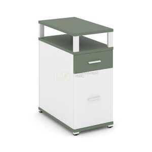 Тумба опорная/приставная 1 ящик + 1 распашной фасад с надставкой