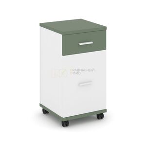 Тумба мобильная 1 ящик + 1 распашной фасад