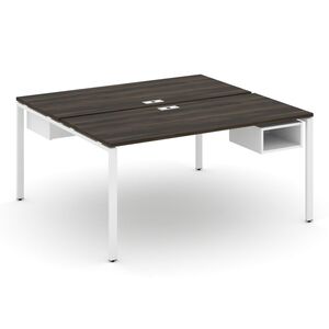 Рабочая станция двухсторонняя с подвесными тумбами на 2 места