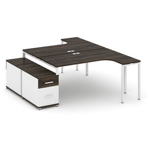 Рабочая станция с двойной опорной тумбой