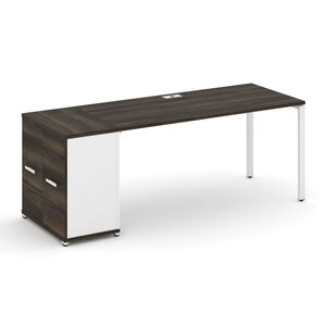 Стол рабочий с опорным распашным шкафом