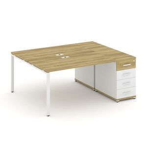 Рабочая станция с одной опорной тумбой