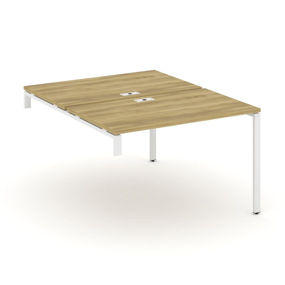 Двойной стол надставка на опорную тумбу