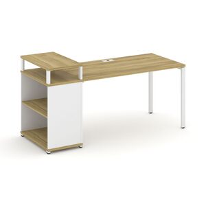 Стол рабочий с опорным стеллажом с верхним горизонтом