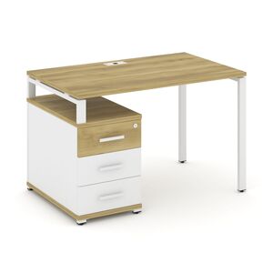 Стол письменный с одной опорной тумбой