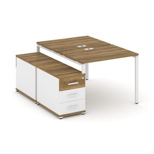 Рабочая станция на 2 места с двухсторонней опорной тумбой