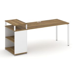 Стол рабочий с опорным стеллажом с верхним горизонтом