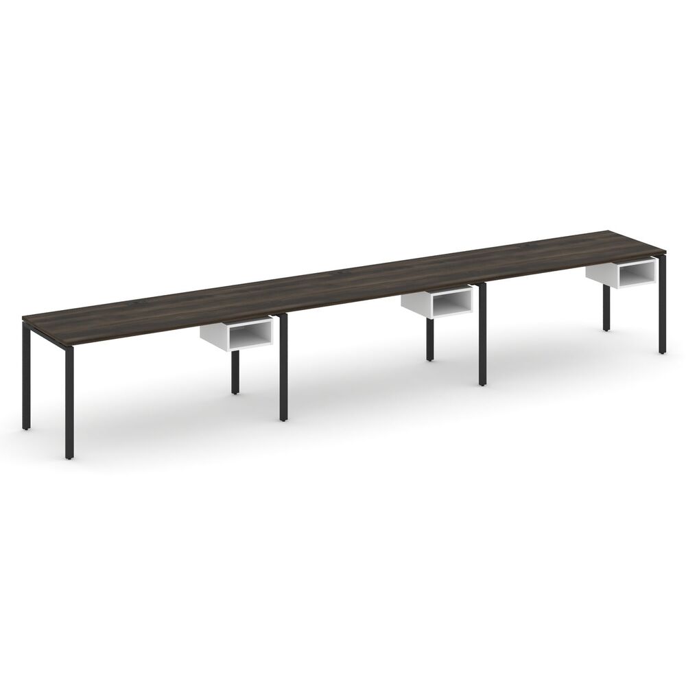 Рабочая станция односторонняя с подвесными тумбами на 3 места