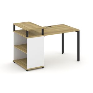 Стол рабочий с опорным стеллажом с верхним горизонтом