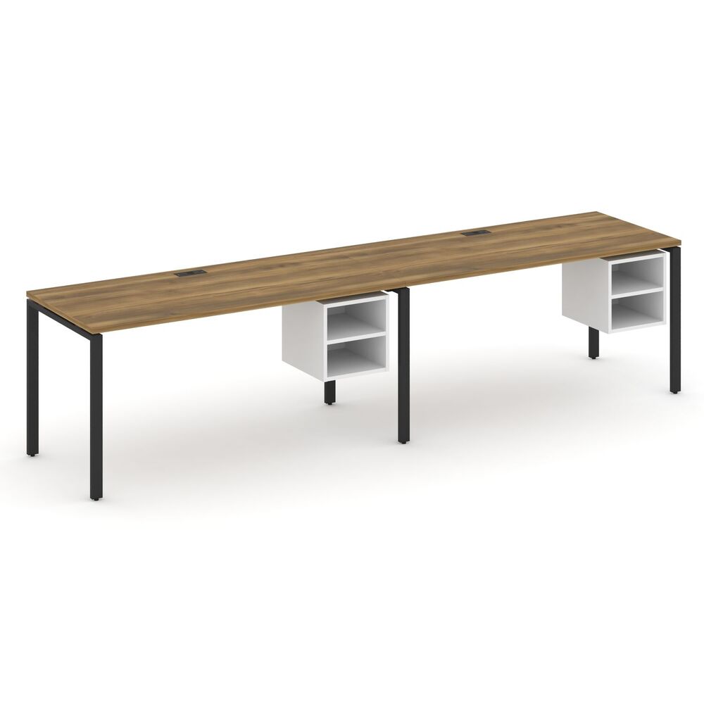 Рабочая станция односторонняя с подвесными тумбами на 2 места