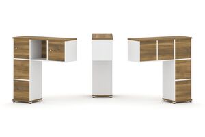 Надставка низкая + (Задняя стенка - 5 шт) + (Блок 2 ящика - 2 шт) + (Распашной фасад - 2 шт)