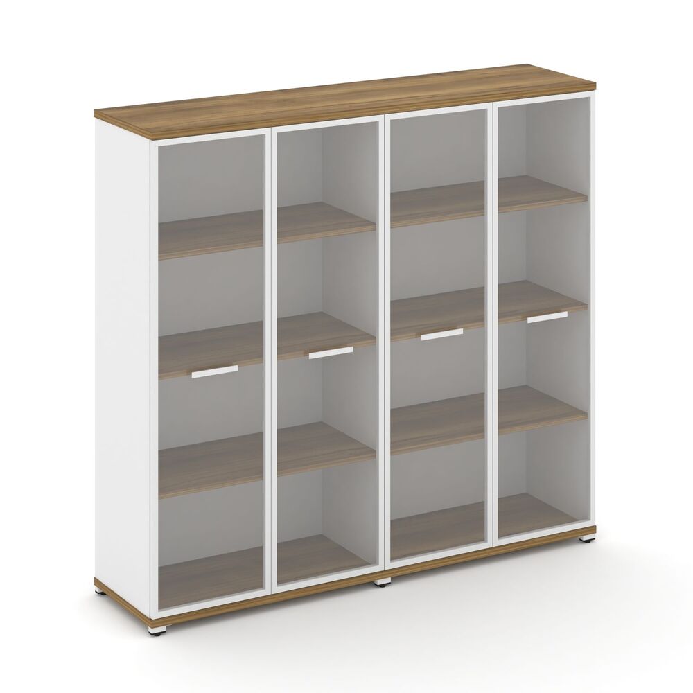 Шкаф две широкие секции, 4 ниши