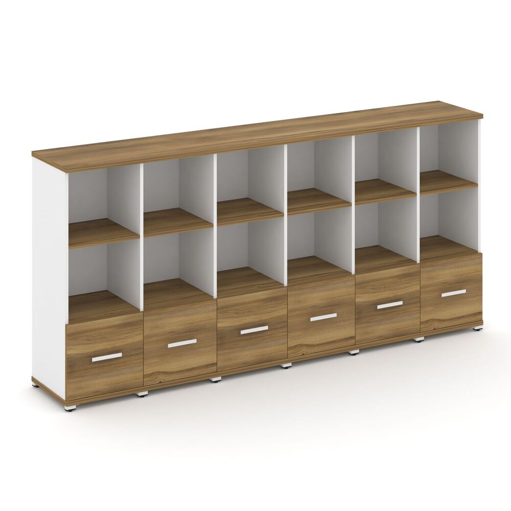 Шкаф шесть узких секций, 3 ниши