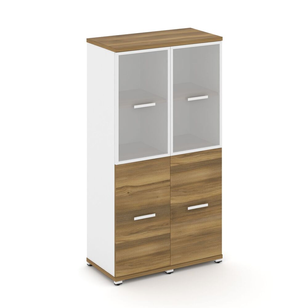 Шкаф две узкие секции, 4 ниши