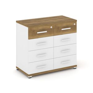 Тумба приставная широкая 8 ящиков