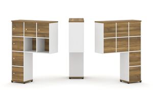 Надставка высокая + (Задняя стенка 8 шт) + (Распашной фасад - 6 шт)