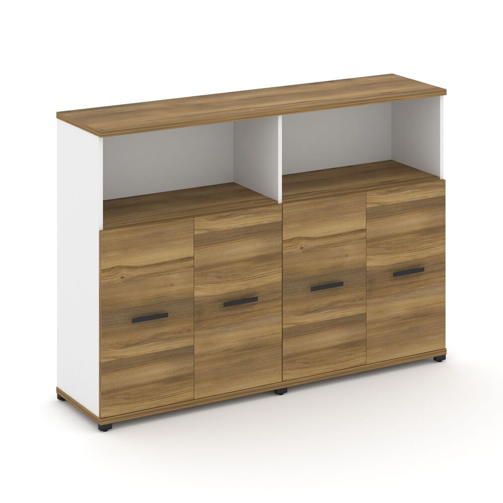 Шкаф две широкие секции, 3 ниши