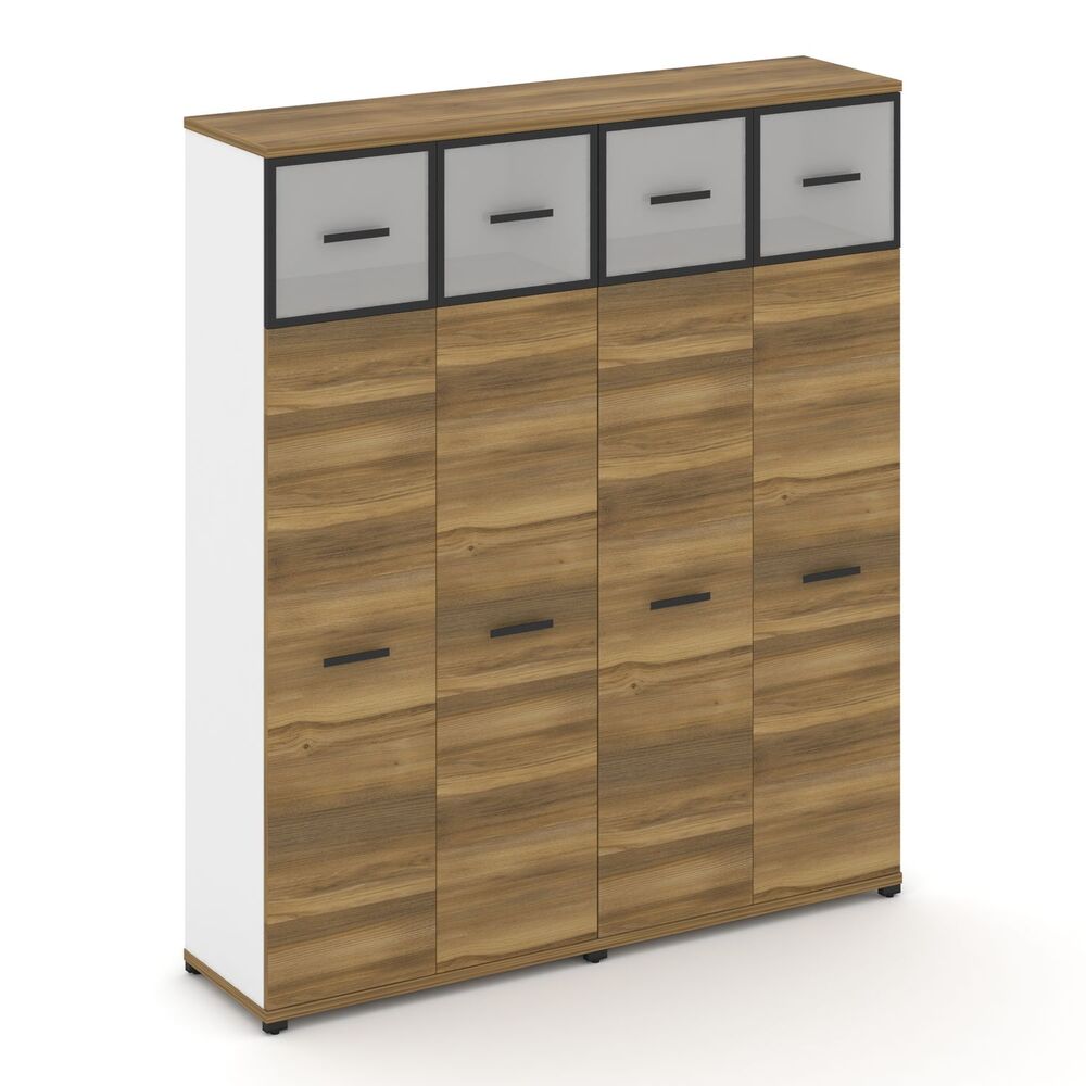 Шкаф две широкие секции, 5 ниш