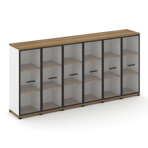 Шкаф шесть узких секций, 3 ниши