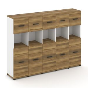 Шкаф пять узких секций, 4 ниши