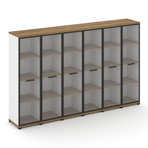 Шкаф шесть узких секций, 4 ниши