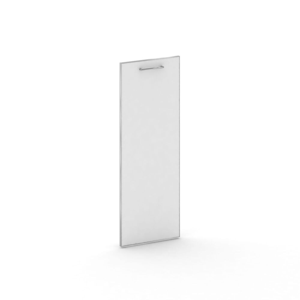 Комплект фасада среднего стекло в раме (лакобель белый) левый