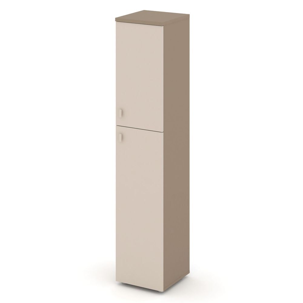 Шкаф высокий узкий правый (1 средний фасад ЛДСП+1 низкий фасад ЛДСП)