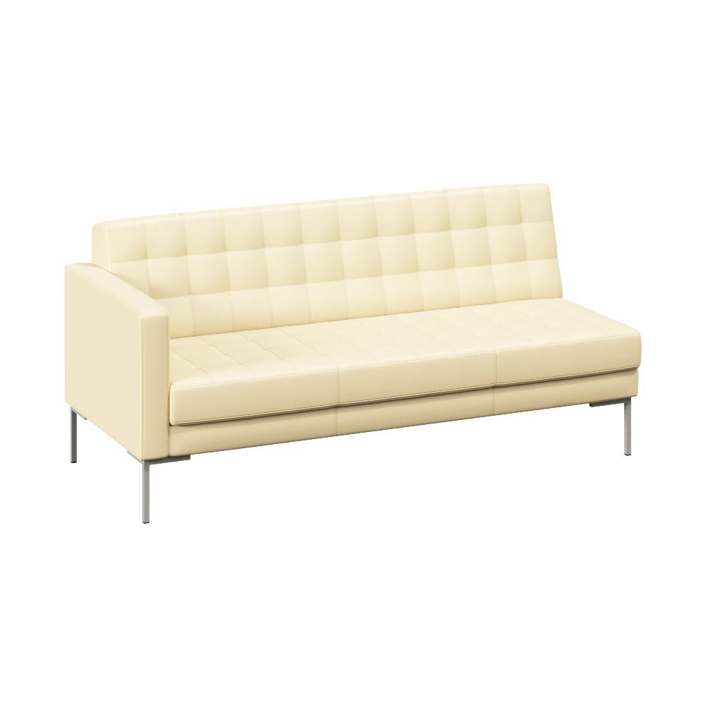 Секция с подлокотником трехместная правая