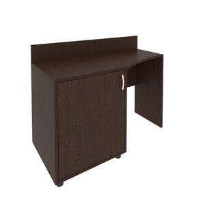 Стол (узкий) с тумбой и бортиком (левый)