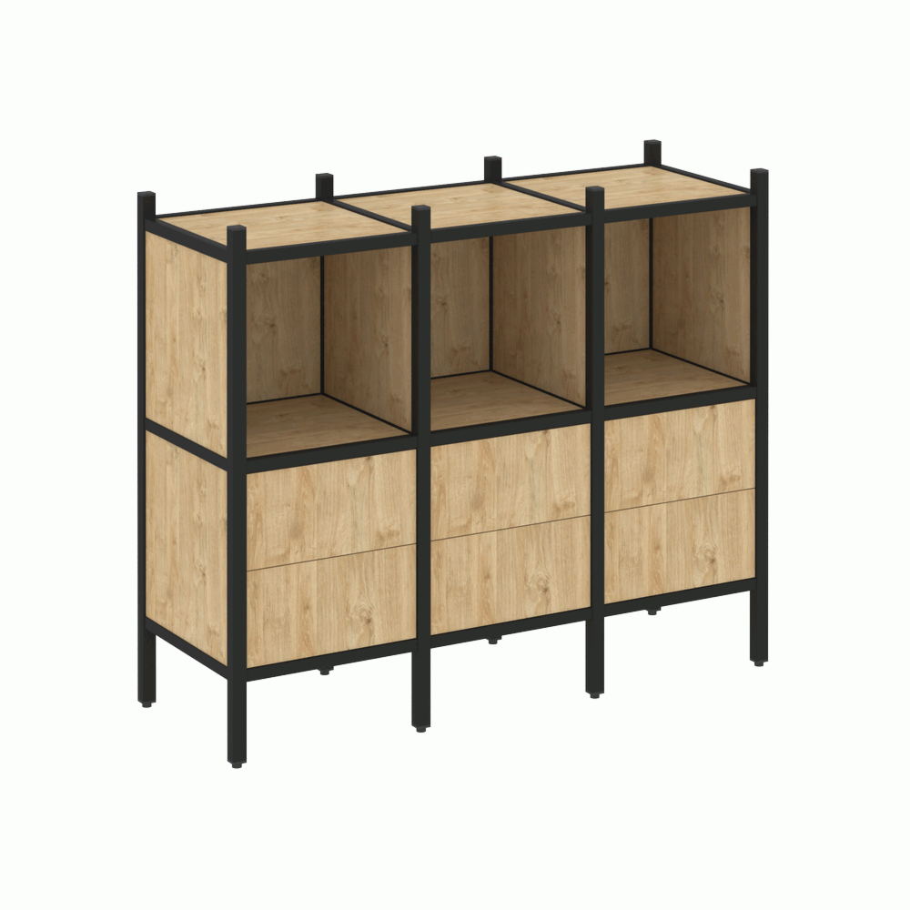 Прямой стеллаж наборный