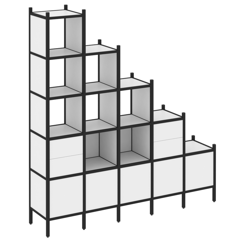 Прямой стеллаж наборный