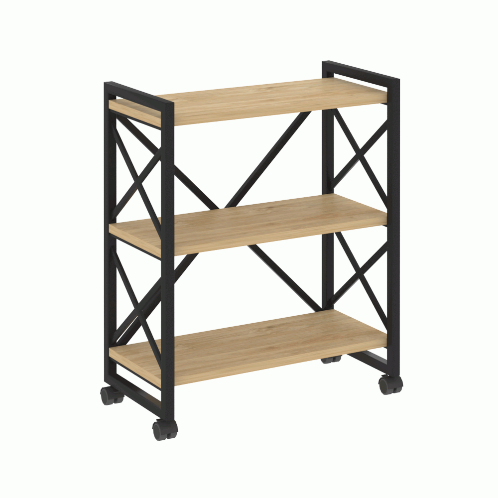 Стеллаж на колесных опорах-3 полки