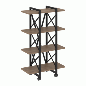 Стеллаж на колесных опорах-4 полки