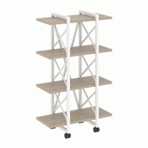 Стеллаж на колесных опорах-4 полки