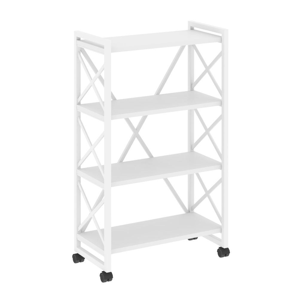Стеллаж на колесных опорах-4 полки