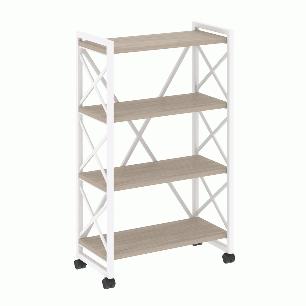 Стеллаж на колесных опорах-4 полки