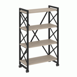 Стеллаж на колесных опорах-4 полки