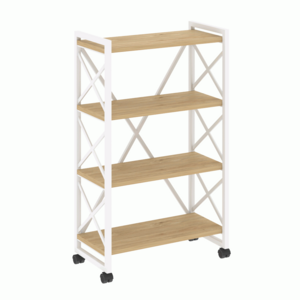 Стеллаж на колесных опорах-4 полки