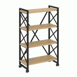 Стеллаж на колесных опорах-4 полки