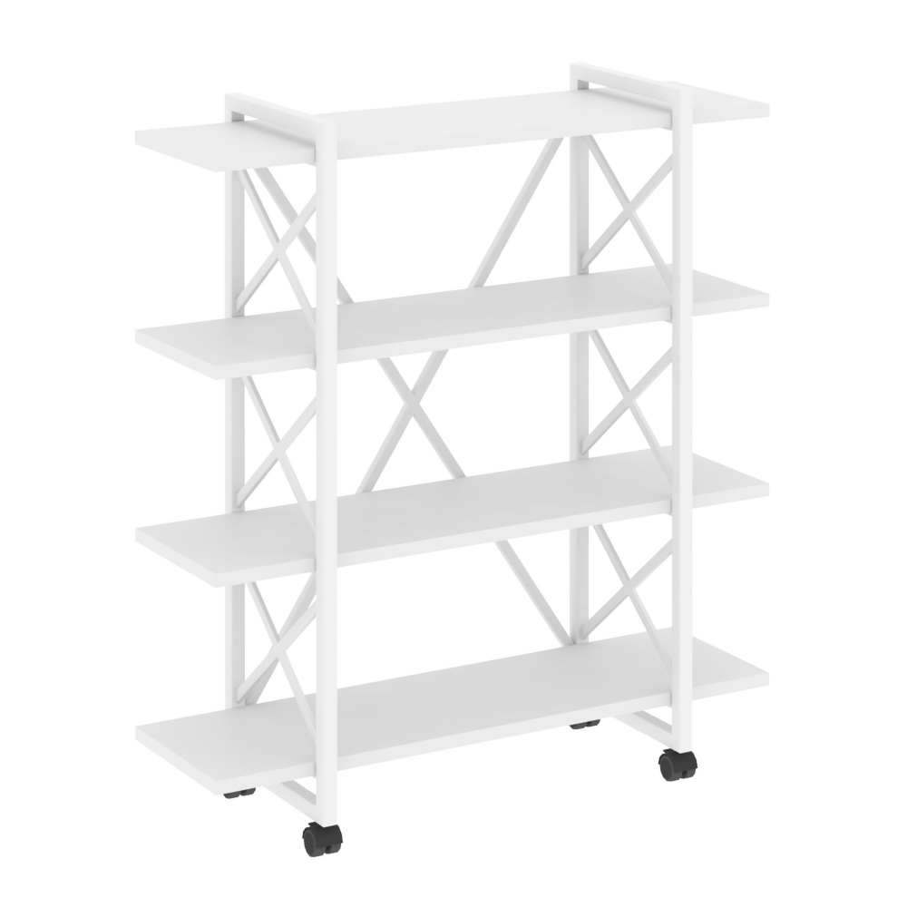 Стеллаж на колесных опорах-4 полки