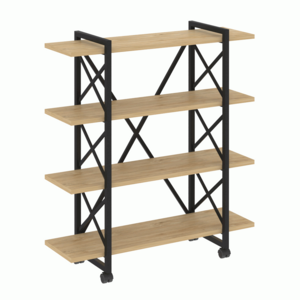 Стеллаж на колесных опорах-4 полки