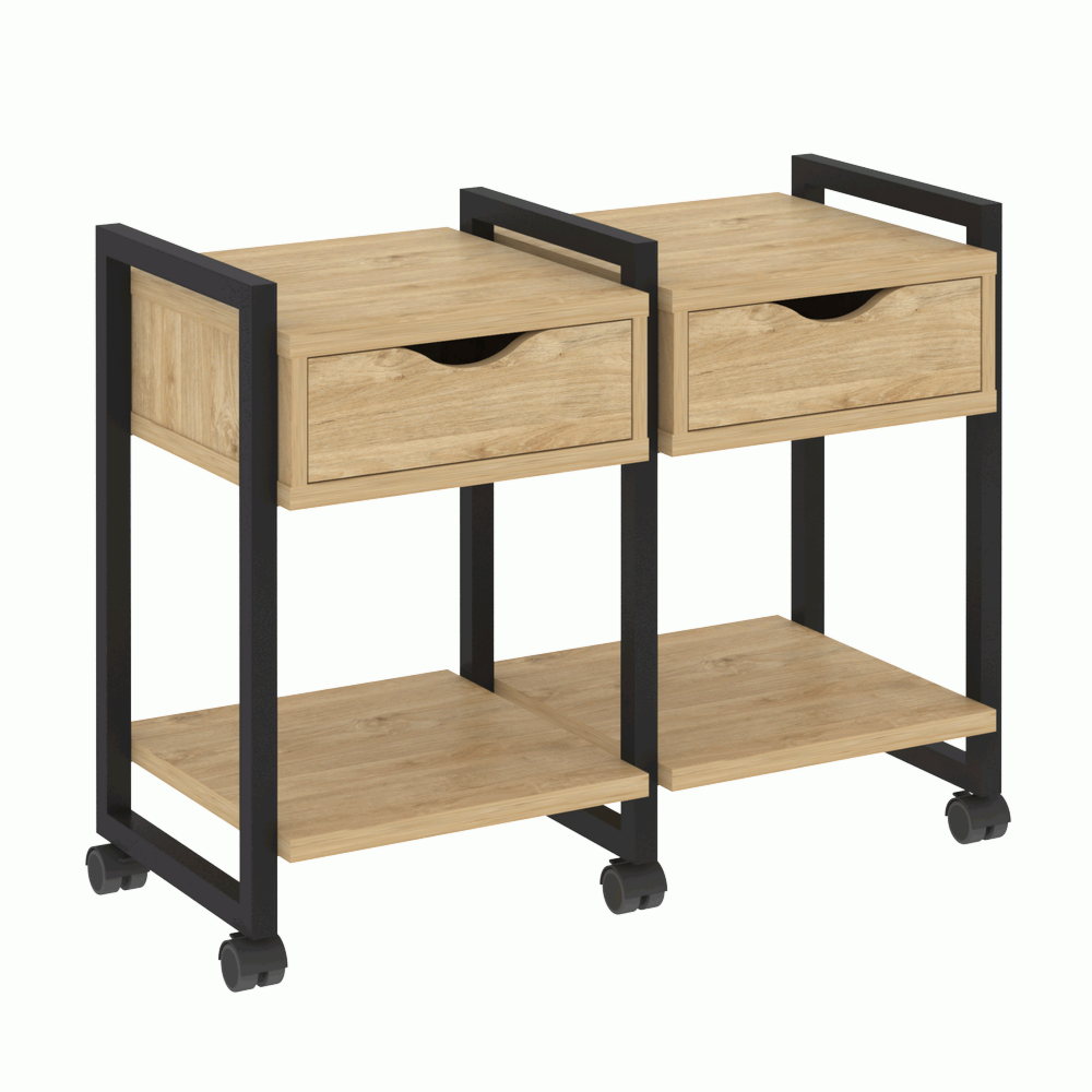 Тумба на колесных опорах наборная. Вариант №1