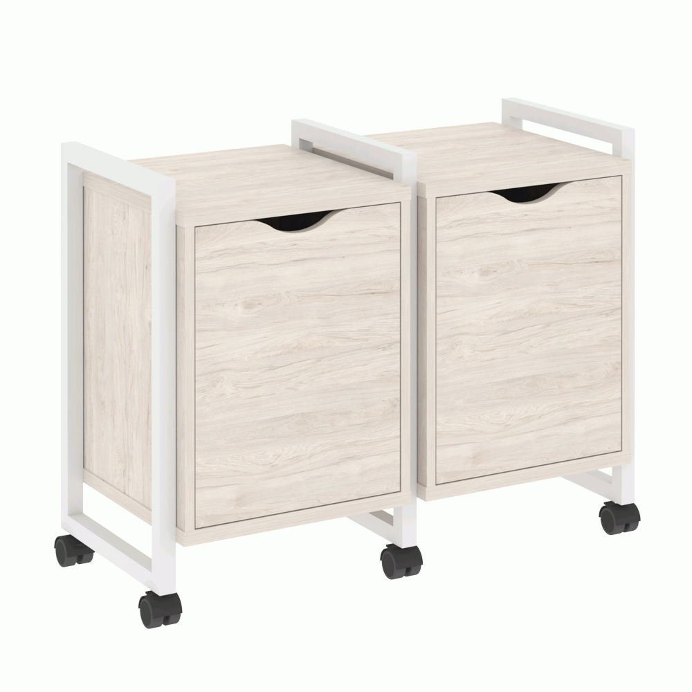 Тумба на колесных опорах наборная. Вариант №2