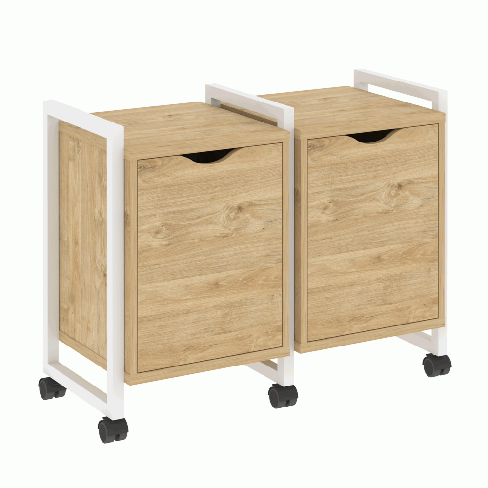 Тумба на колесных опорах наборная. Вариант №2