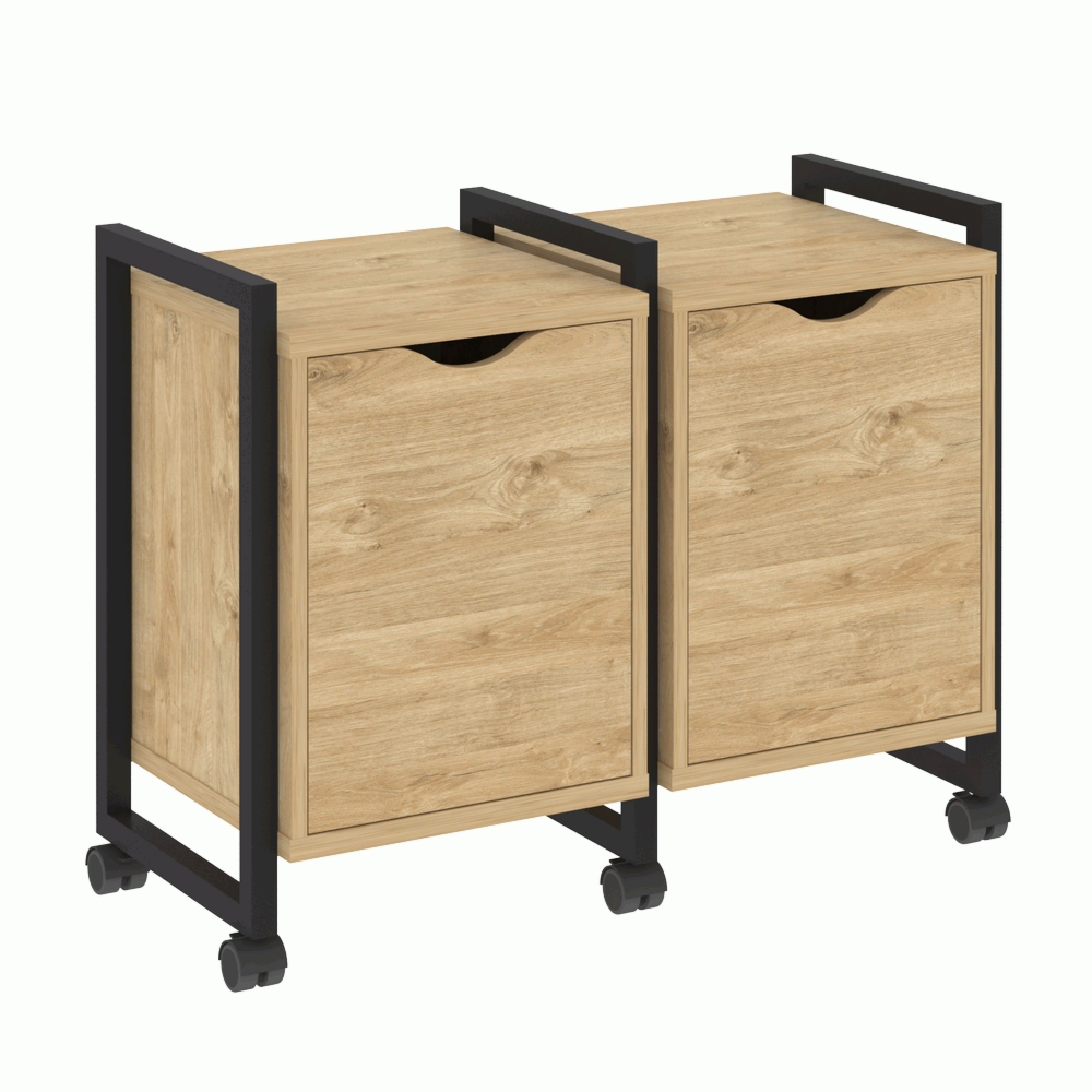 Тумба на колесных опорах наборная. Вариант №2